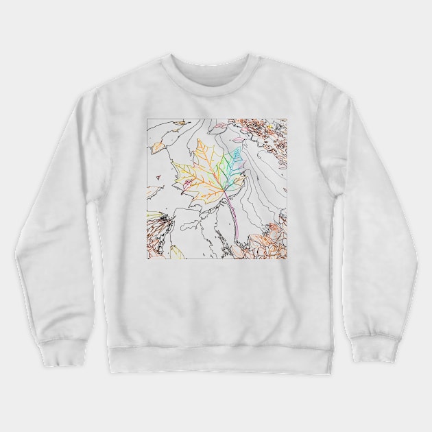 Falling leaves Crewneck Sweatshirt by lodging leaves